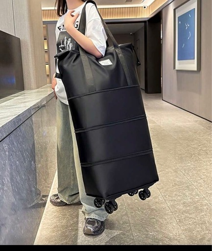 折りたたみ式 キャスター付きトラベルバッグ
