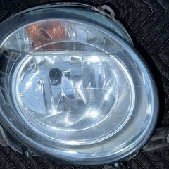 ヘッドライト リペアレンズ 左右セット フィアット FIAT 500 ハロゲン スモーククリヤー レンズ以外は部品取りの画像