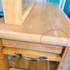 訳あり　美容室 ドレッサー片面 サロン鏡台の画像