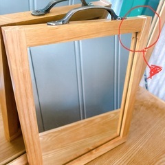 訳あり　美容室 ドレッサー片面 サロン鏡台の画像