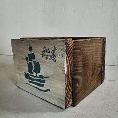 【MOKURAF】プランターカバー(小) カリビアンGARDEN マリン ガーデニング 室内インテリア 園芸 アンティーク調 店舗の画像