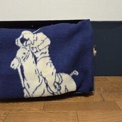 RALPH LAUREN ラルフローレン 毛布 140×200 シングル ウールの画像