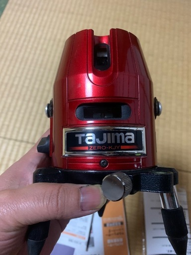 中古 TAJIMA/タジマ レーザー墨出し器　ゼロ KJY本体 ZERO-KJY＋受光器(ML-RCV2)