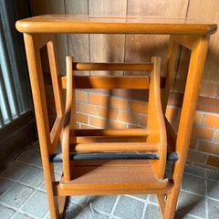 木製踏み台  折畳式の画像