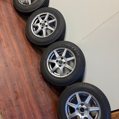 プロボックス.サクシード.ADバン☆155/80/14LT冬タイヤアルミセットの画像