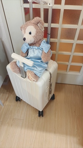 新品未使用 多機能子供乗れるスーツケース 40リットル 白