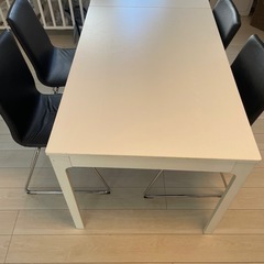 IKEA イケア テーブル ダイニングテーブル ダイニングチェア  エーケダーレン EKEDALEN セットの画像