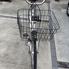 26インチ 自転車 オートライト 白の画像