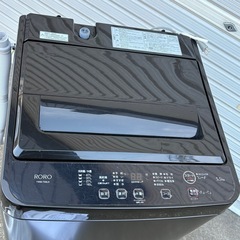 ヤマダデンキ　洗濯機　RORO YWM-T55LK 5.5kg 2024年製の画像