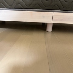 解体済 シングルベッドフレーム、マットレスの画像