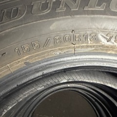 軽自動車などに！イボ付バリ溝13インチスタッドレス4本セット！の画像