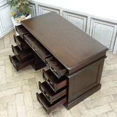 アンティーク書斎デスクの画像