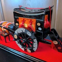 ひな人形小道具　御所車の画像