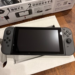 Nintendo Switch ニンテンドースイッチ本体　グレー ブラックの画像