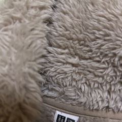 ユニクロ　UNIQLO レディース　アウター　フリース　もこもこ　Lサイズ　ベージュの画像