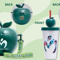 Mrs.GREEN APPLE ミセス グリーンアップル　ポップコーンバケツ　ドリンクカップホルダー セットの画像