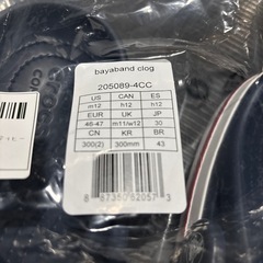 ほぼ新品 クロックス　ネイビー 30cmの画像