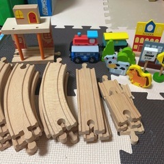 木のレールの画像