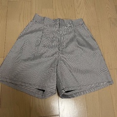 ショートパンツ　チェックの画像