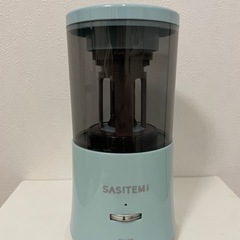 ❣️美品❣️スーパー全自動鉛筆削り SASHITEMI（サシテミ） ブルーの画像