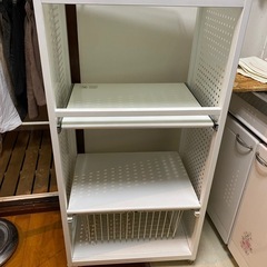 キッチンカウンター　ホワイトキャスター付き♪の画像