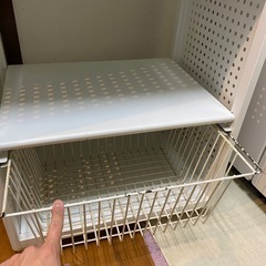 キッチンカウンター　ホワイトキャスター付き♪の画像