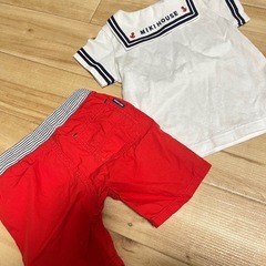 miki house✨人気柄✨セットアップ✨上下セット✨半袖半パン✨の画像