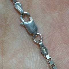 シルバー 925 ベネチアン チェーン ネックレスの画像