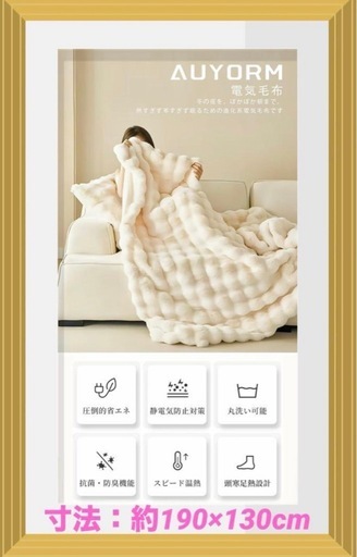 【99％電磁波カット】 ふわとろ毛布 電気毛布 掛け敷き兼用 大判サイズ