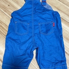 miki house✨人気完売品✨デニムサロペットロンパース✨の画像