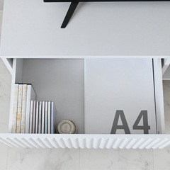 本日29日で掲載終了【中古美品】ニトリ[幅118cm] なめらかな波型のテレビ台の画像