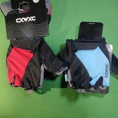 【新品】サイクリンググローブ ハーフフィンガー 極厚ゲルパッド入り　クロスバイク・ロードバイク・マウンテンバイク等に　指抜き手袋　サイクルグローブの画像