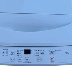 【極美品】ヤマダオリジナル■全自動洗濯機 RORO 7.0kg YWM-T70L 2025年製★の画像