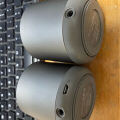 アイリスオーヤマ アイリス スピーカー Bluetoothスピーカー グレー BTS-101-H 2点の画像