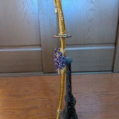 五月人形飾り　雲龍作　御弓と太刀飾の画像