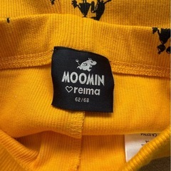 ムーミンキャラクター柄のベビー用レギンス2点セットの画像