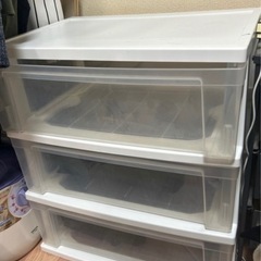 訳あり3段衣装ケース   チェストの画像