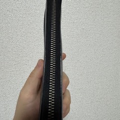 COACH スキー柄 ラウンドファスナー長財布 グレーの画像