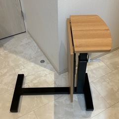 折りたたみ 昇降式テーブル ローラー付き  ローテーブル ハイテーブルの画像