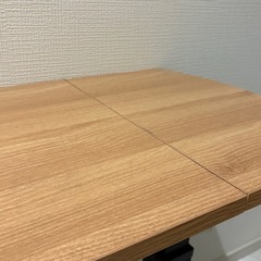 折りたたみ 昇降式テーブル ローラー付き  ローテーブル ハイテーブルの画像