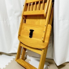 【美品✨】弘益　折りたたみベビーチェアの画像
