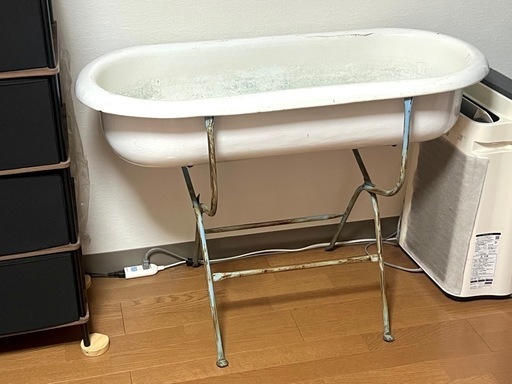 ホーロー製アンティーク ベビーバス【稀少・英国輸入品】
