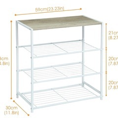 Homple 天板付きシューズラックの画像