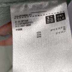 ユニクロ　ダブルフェイスノーカラーコート　薄め　軽いの画像