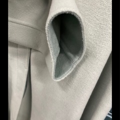 ユニクロ　ダブルフェイスノーカラーコート　薄め　軽いの画像