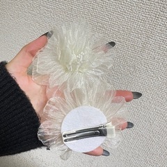 同窓会 髪飾り･ボアジャケットの画像