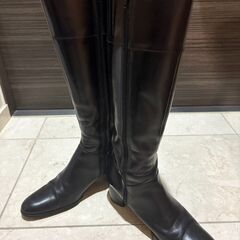 ◆1,000円◆ロングブーツ◆黒◆Mサイズ（スリム）◆美品◆の画像