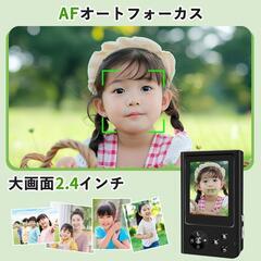 デジカメ 4K動画 6800万画素 デジタルカメラ 30FPS 笑顔検出 初心者の画像