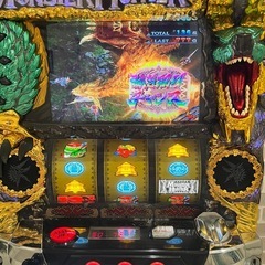 スロット台　モンハン　月下雷鳴 (実機 コイン不要機付) の画像