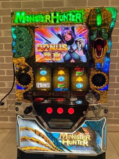 スロット台　モンハン　月下雷鳴 (実機 不要機付)